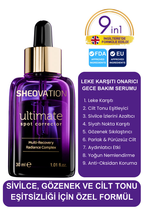 ✨ Leke Karşıtı Serum | Aydınlatıcı, Gözenek Sıkılaştırıcı, C Vitaminli
